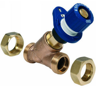 V5010X0020 Resideo Double-Regulating Balancing Valve with external thread, Rp 3/4 in, DN20