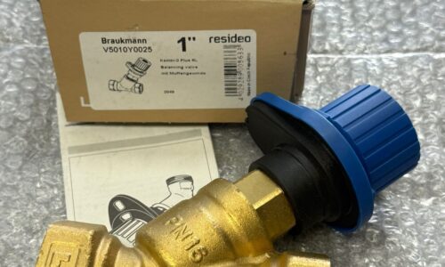 V5010Y0025 Resideo Double-Regulating Balancing Valve with internal thread, Rp 1 in, DN25