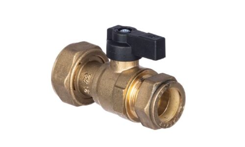 124-1024 CST - Straight Ball Valve 1/2" SW x 15mm (DHW Isolator)