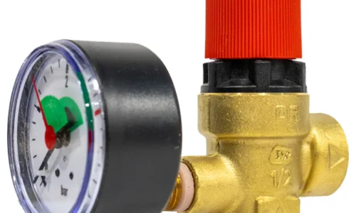 PREL103003 Reliance 1/2" F x F Pressure Relief Valve 3 Bar with Gauge