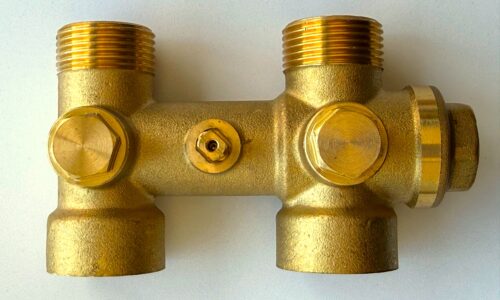 BV3405 - ¾" x ¾" F x M Bypass Fitting With Binding Points - Evinox HIU System