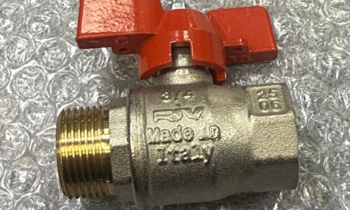 3/4 inch red handle ball valve for primary and heating flow HIU systems