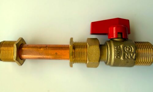 Evinox EVI_003-514 ball valve F x M G3/4 inch with pipe for heating and HIU systems
