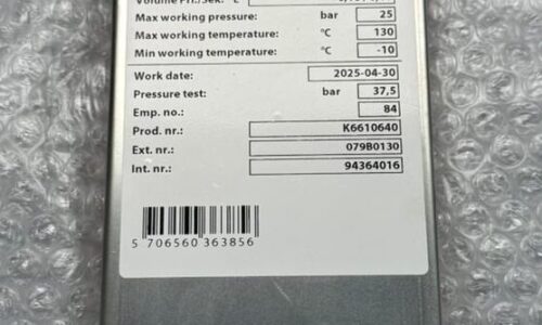 Danfoss XB 06H-1 16 plate heat exchanger 3/4 inch 20H for HIU systems