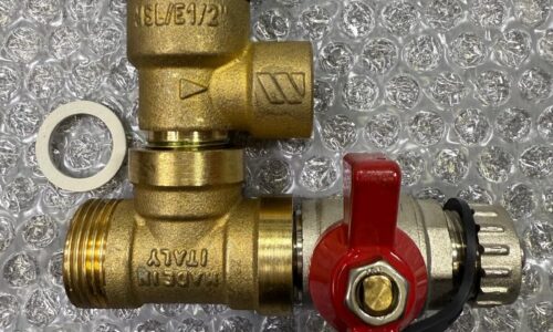 Safety valve drain valve and tee for Danfoss VVX-I-FI units