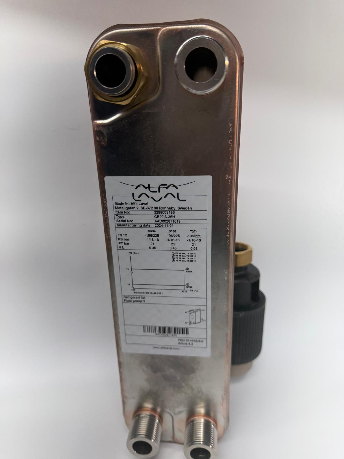 CB20IS-35H Plate Heat Exchanger with Thermostatic Head