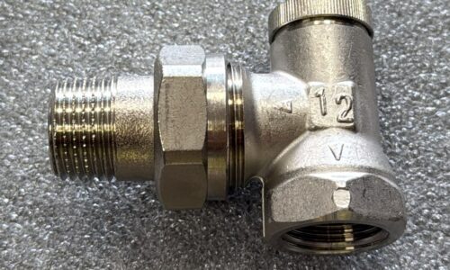 1372441 - HERZ 1/2" RL-1 Angle Return Valve for Heating and Heat Interface Unit Systems