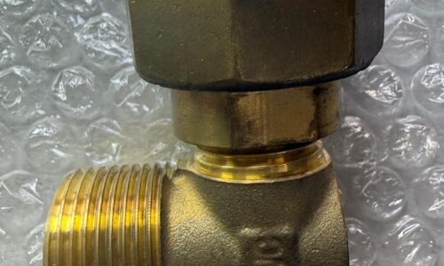 RWC Rapid brass elbow union fitting M x F for heating and HIU systems