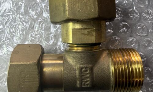 RWC Rapid brass side branch tee union fitting F x F x M for heating and HIU systems