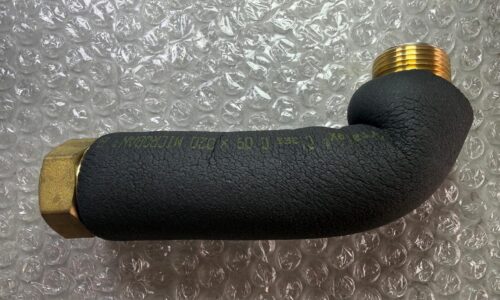 RWC Rapid insulated 90 degree elbow pipe assembly M x F union connection for heating and HIU systems