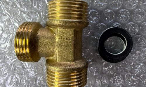 RWC Rapid DHW flow sensor brass body M x M x M for heating and HIU systems